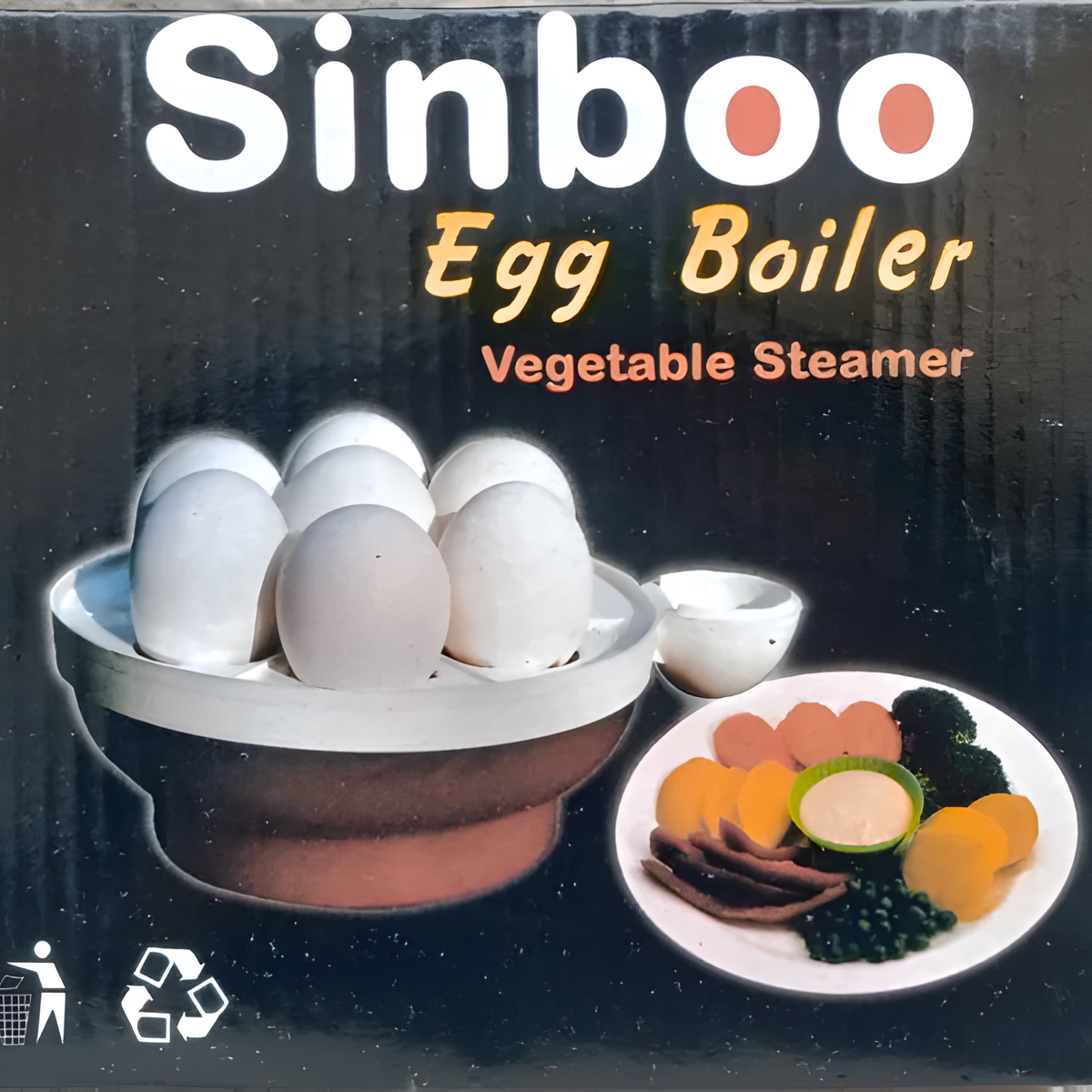 Sinbo Electric Egg Boiler & Steamer – Multi-Function Egg Cooker | Fast & Safe Breakfast Maker