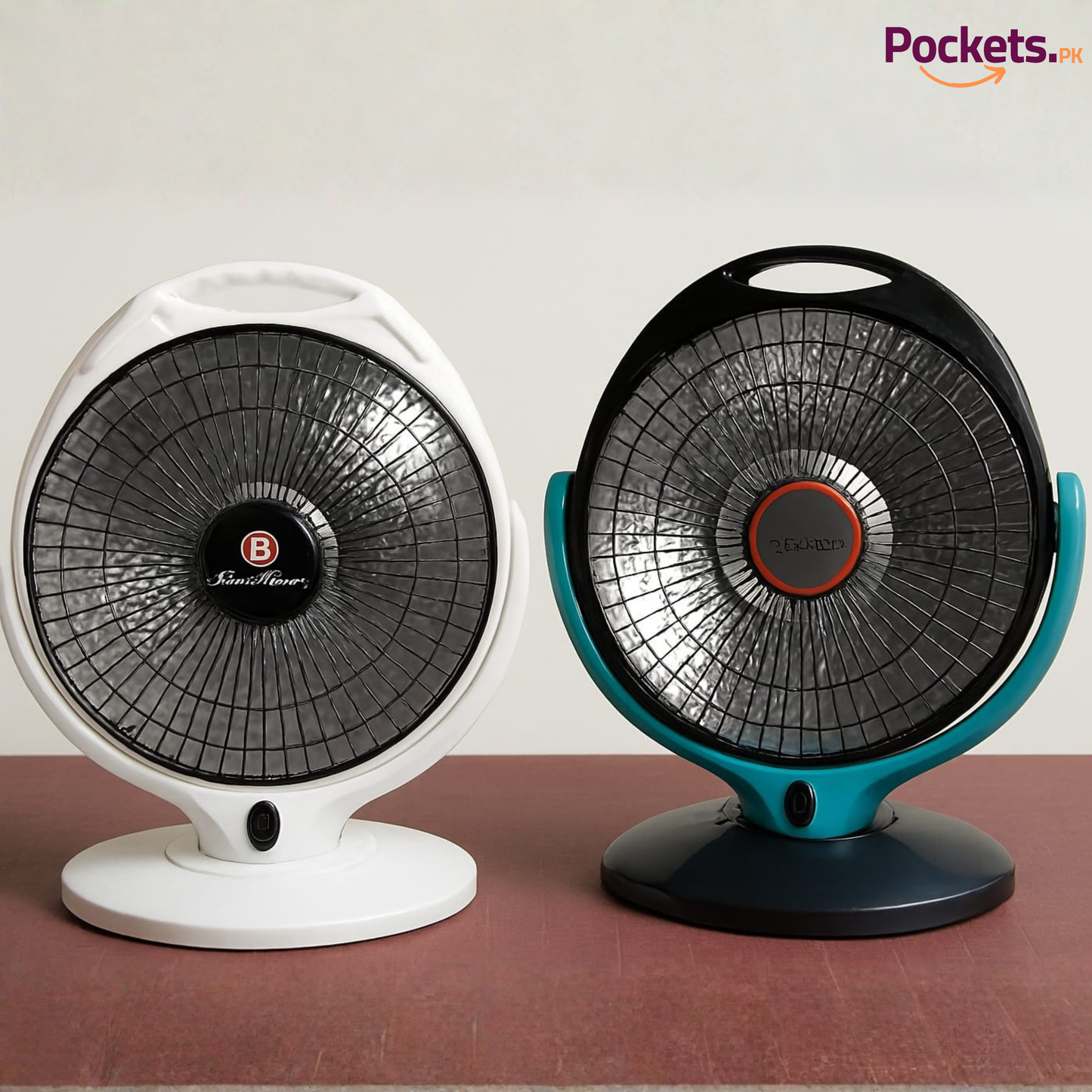Premium 12-Inch Reflector Electric Heater with Adjustable Power (300W/600W) Moving Function Room Heater