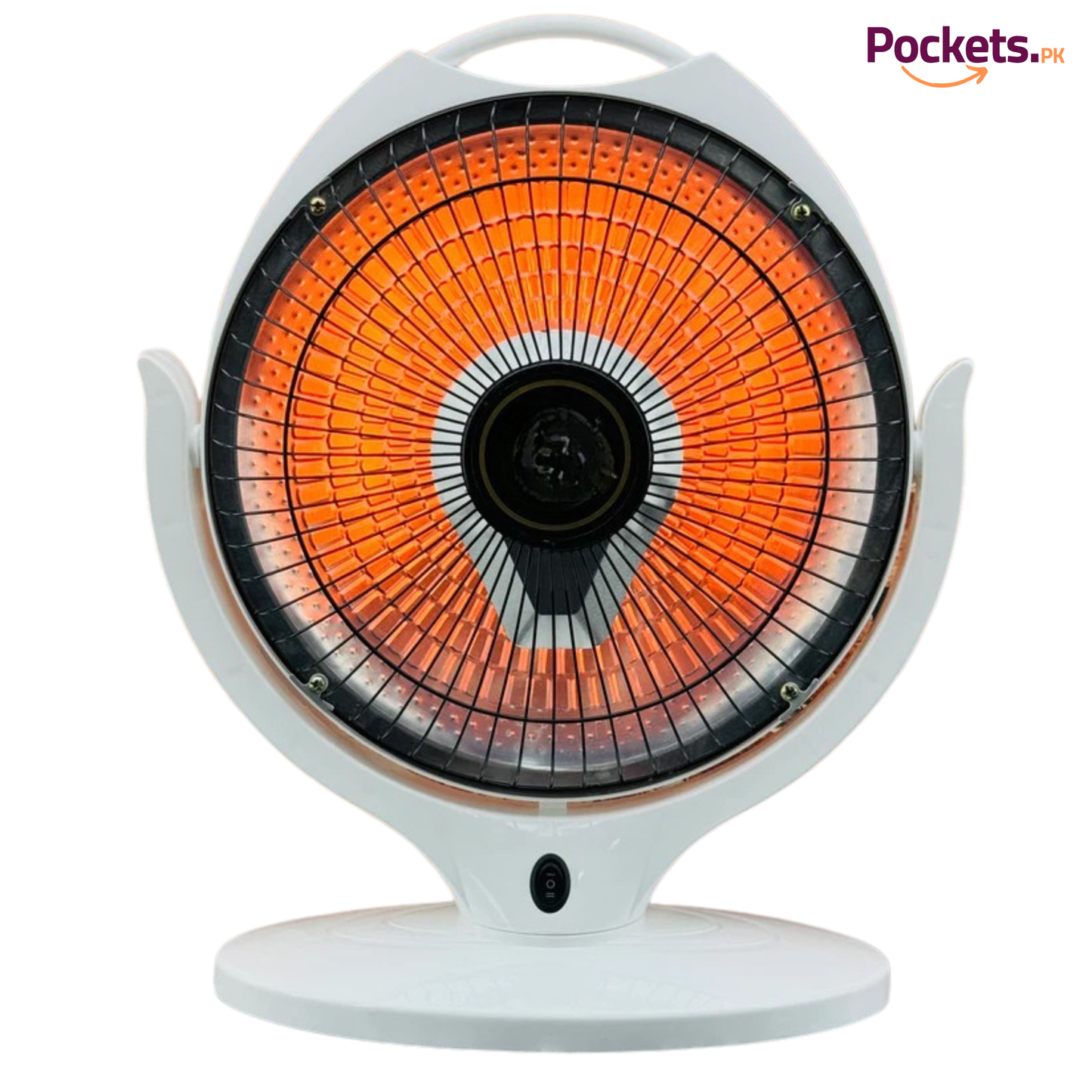 Premium 12-Inch Reflector Electric Carbon Heater with Adjustable Power (300W/600W) Moving Function Room Heater
